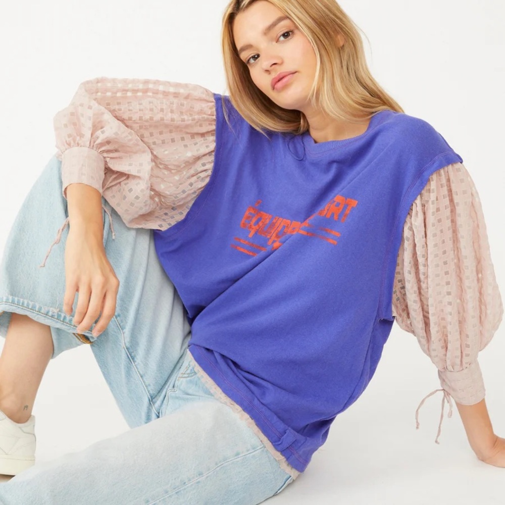 FREE PEOPLE | Just Met Tee In Sport Combo
